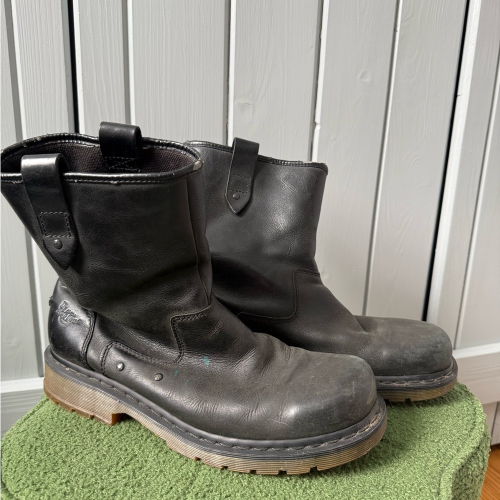 Dr Martens Black Leather Men's Boots